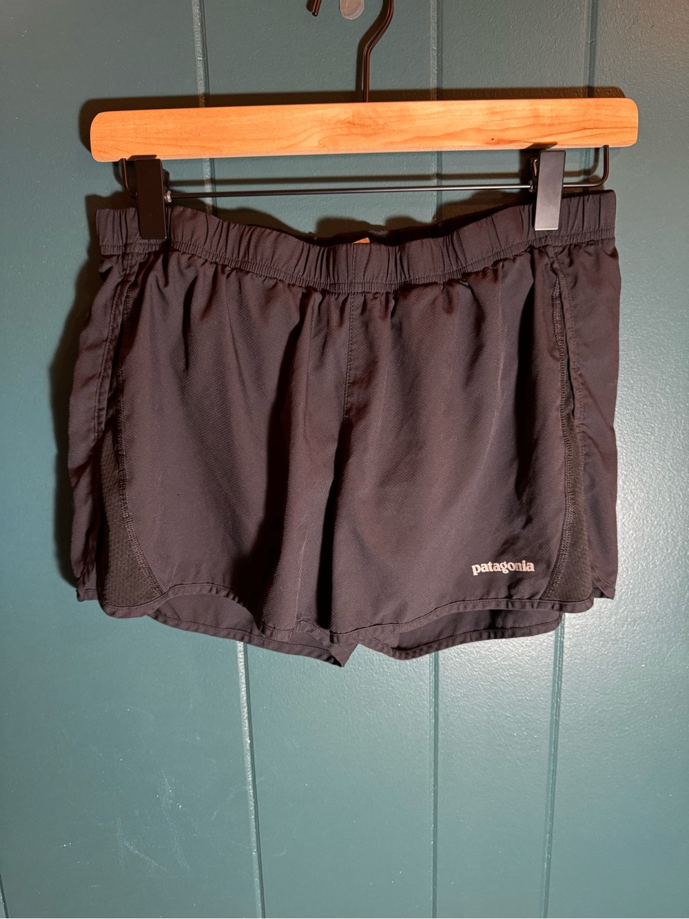 Patagonia Black Women's Athletic Shorts with Elastic Waist